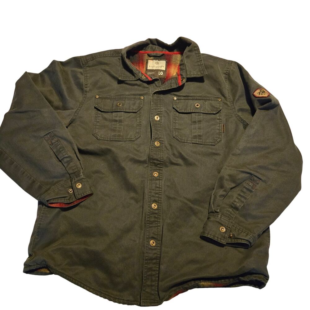 Legendary Whitetails Journeyman flannel-lined shirt jacket in gray